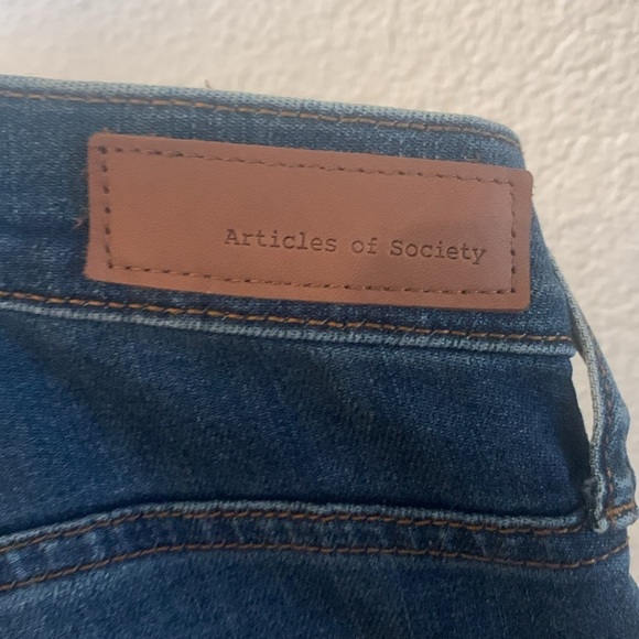Article of society Women's wide bell Blue Jeans - Picture 3 of 7